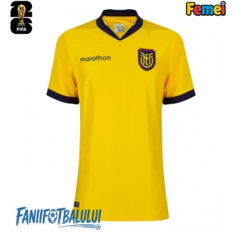 Ecuador Echipament de Fotbal Replică Mondial 2026 Femei Acasa